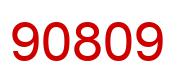 Number 90809 red image