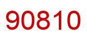 Number 90810 red image