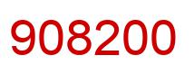 Number 908200 red image