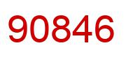 Number 90846 red image
