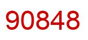 Number 90848 red image