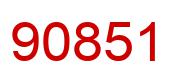 Number 90851 red image