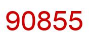 Number 90855 red image
