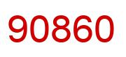 Number 90860 red image