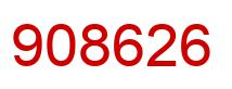 Number 908626 red image