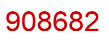 Number 908682 red image