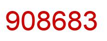 Number 908683 red image