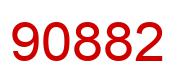 Number 90882 red image
