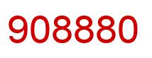 Number 908880 red image