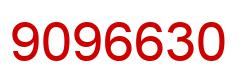 Number 9096630 red image