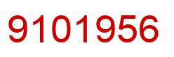Number 9101956 red image