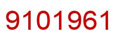 Número 9101961 imagen rojo