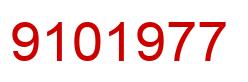 Number 9101977 red image