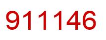 Number 911146 red image