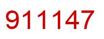 Number 911147 red image