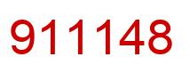 Number 911148 red image