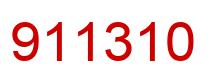 Number 911310 red image