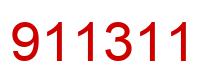 Number 911311 red image