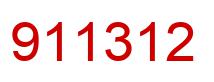 Number 911312 red image