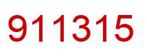 Number 911315 red image