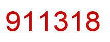 Number 911318 red image