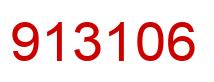 Number 913106 red image