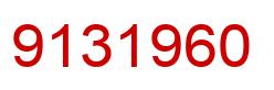 Número 9131960 imagen rojo