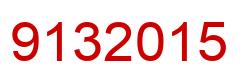 Number 9132015 red image