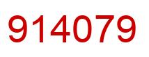 Number 914079 red image