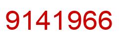 Number 9141966 red image