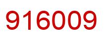 Number 916009 red image