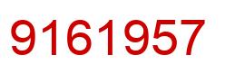 Number 9161957 red image