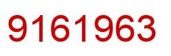 Number 9161963 red image