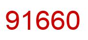 Number 91660 red image