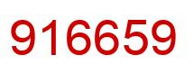 Number 916659 red image