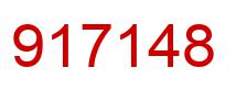 Number 917148 red image