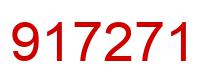 Número 917271 imagen rojo