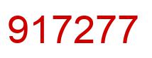Número 917277 imagen rojo