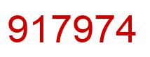 Number 917974 red image
