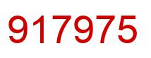 Number 917975 red image