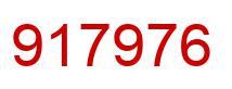 Number 917976 red image