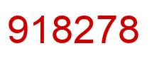 Número 918278 imagen rojo