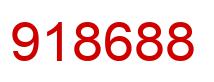 Number 918688 red image