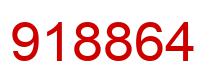 Number 918864 red image