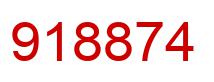 Number 918874 red image