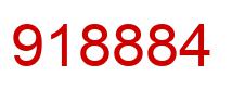 Number 918884 red image