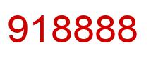 Number 918888 red image