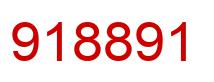 Number 918891 red image