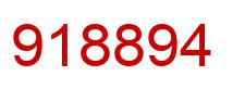 Number 918894 red image
