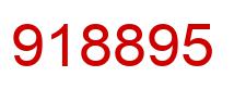 Number 918895 red image